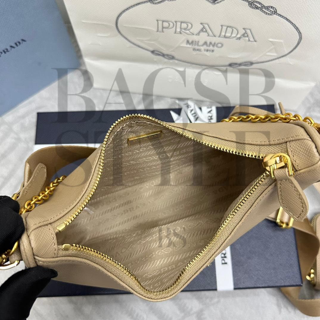 PRADA RE-EDITION 2005 SAFFIANO LEATHER BAG 1BH204 (22*18*6cm) — Bags
