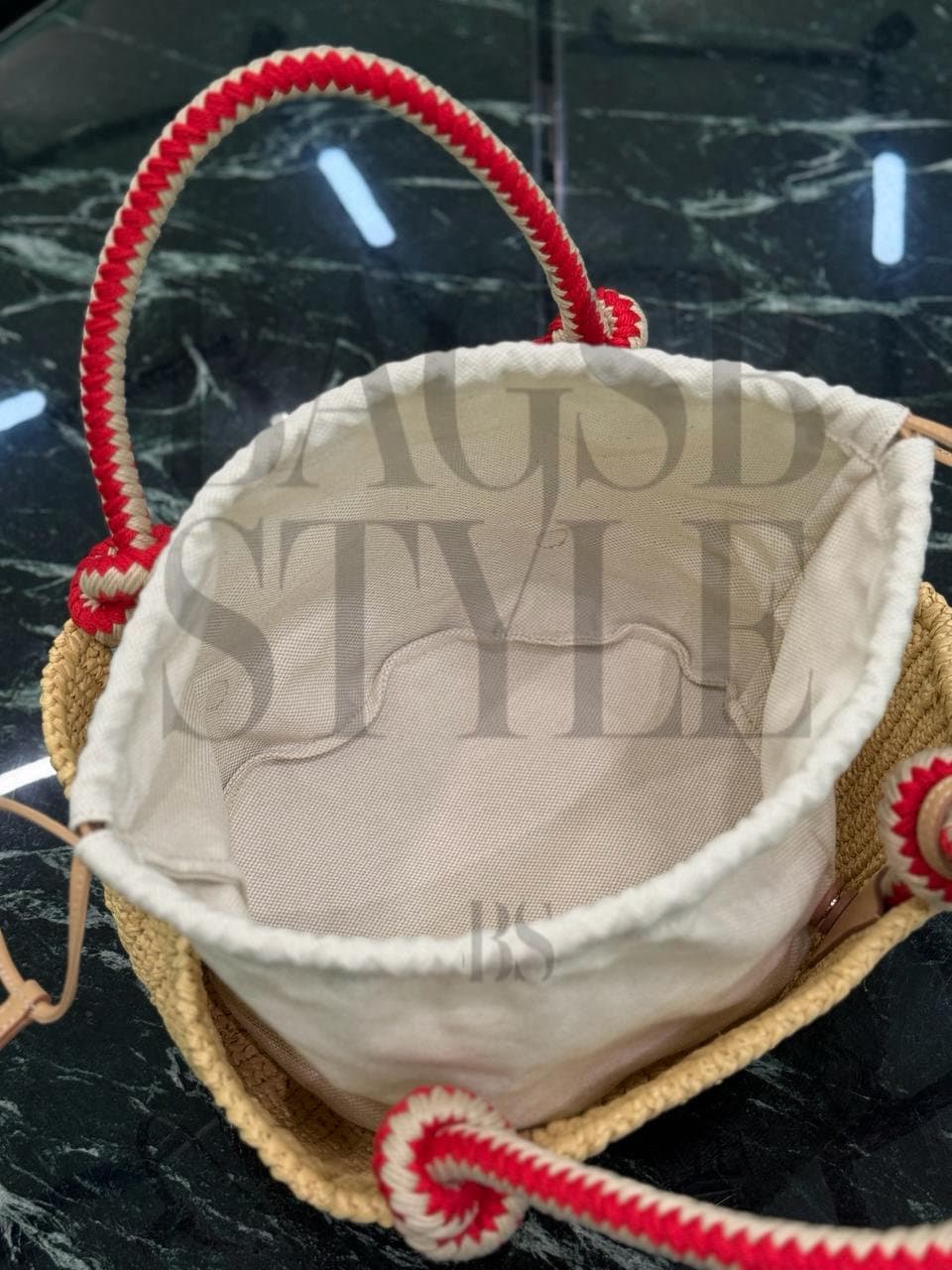 PRADA SMALL CROCHET TOP-HANDLE BAG 1BA463 (25*14*11.5cm) — Bags