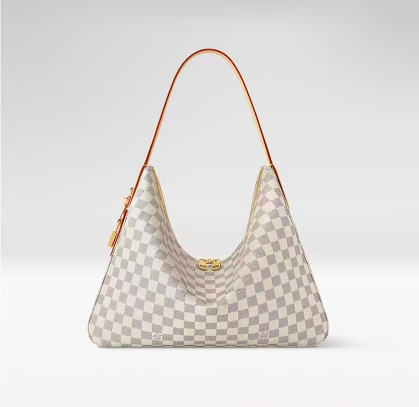Slouchy MM Premium Checkered Tote Bag — Bags