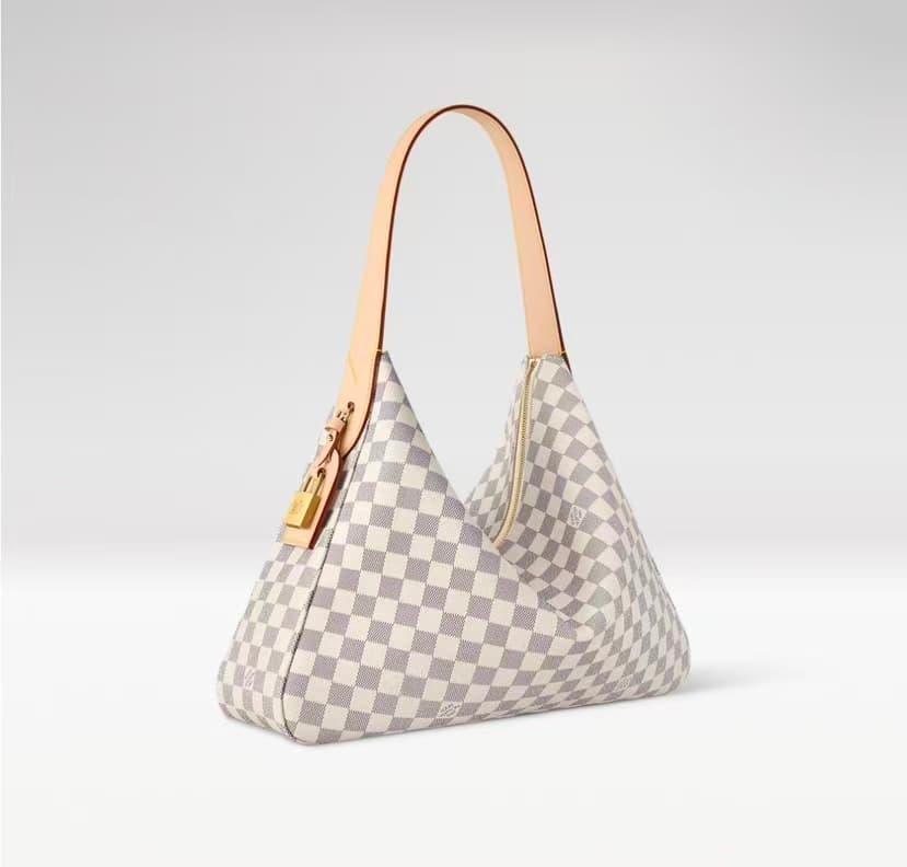 Slouchy MM Premium Checkered Tote Bag — Bags
