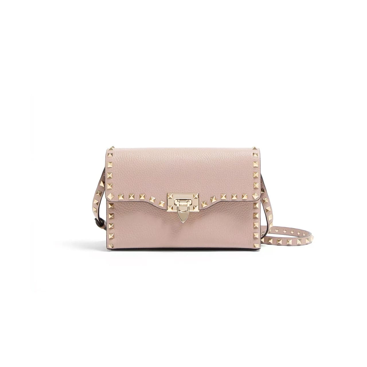 VALENTINO GARAVANI SMALL ROCKSTUD GRAINY CALFSKIN CROSSBODY BAG 7W2B0181VSF_P45 (22.5*15*6cm — Bags