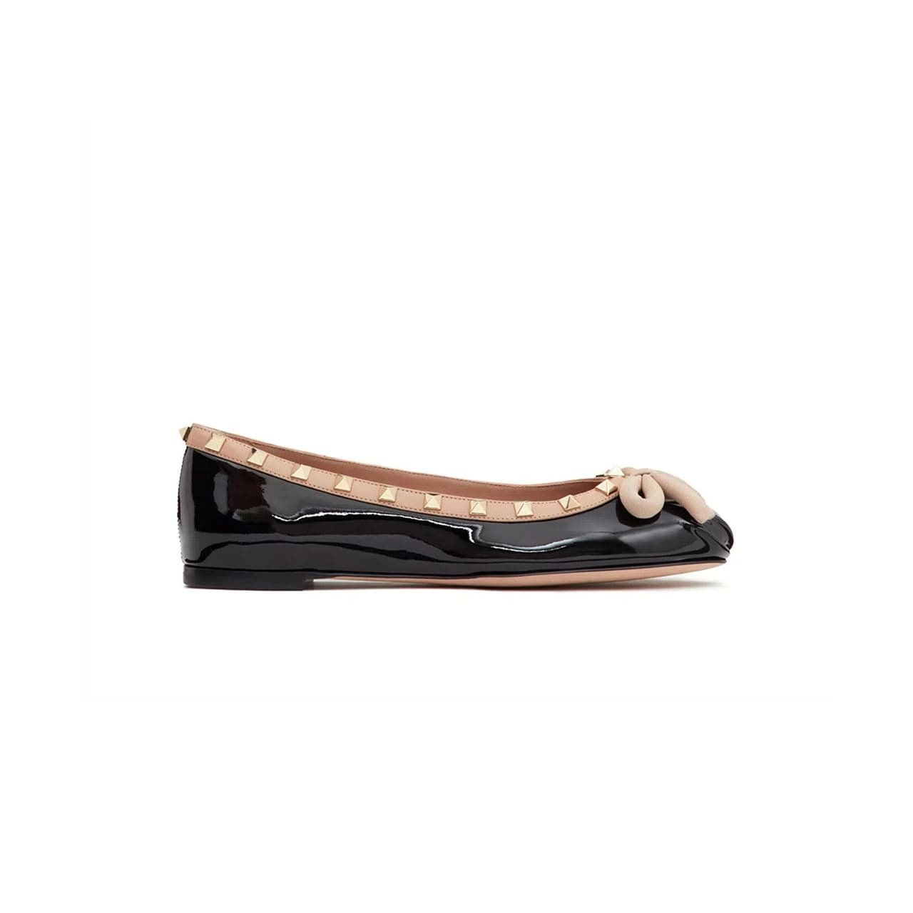 valentino Rockstud Patent Leather Ballerina 3W2S0Hq5Vnw_N71