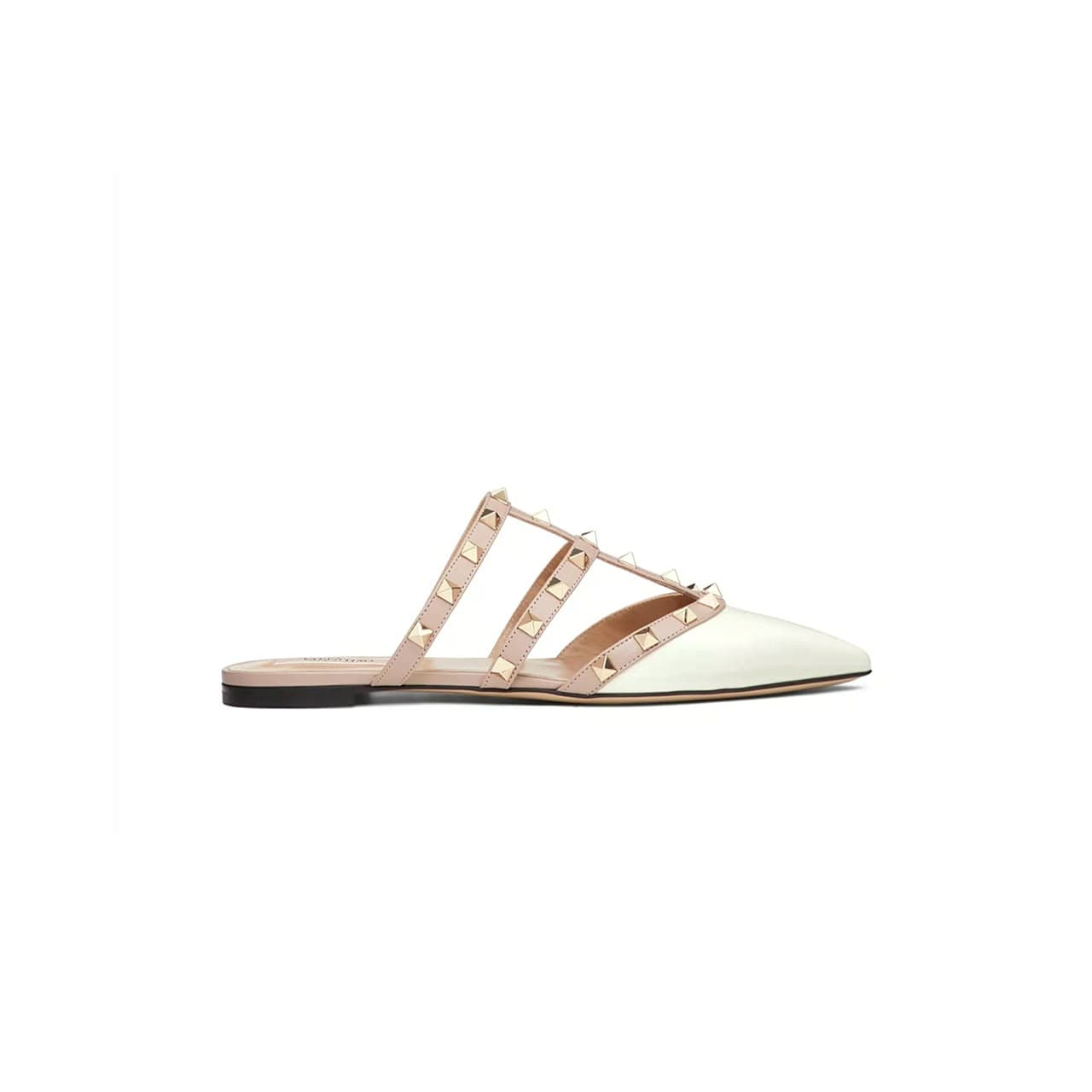 valentino Rockstud Patent Leather Mule 5W2S0H15Vnw_L62
