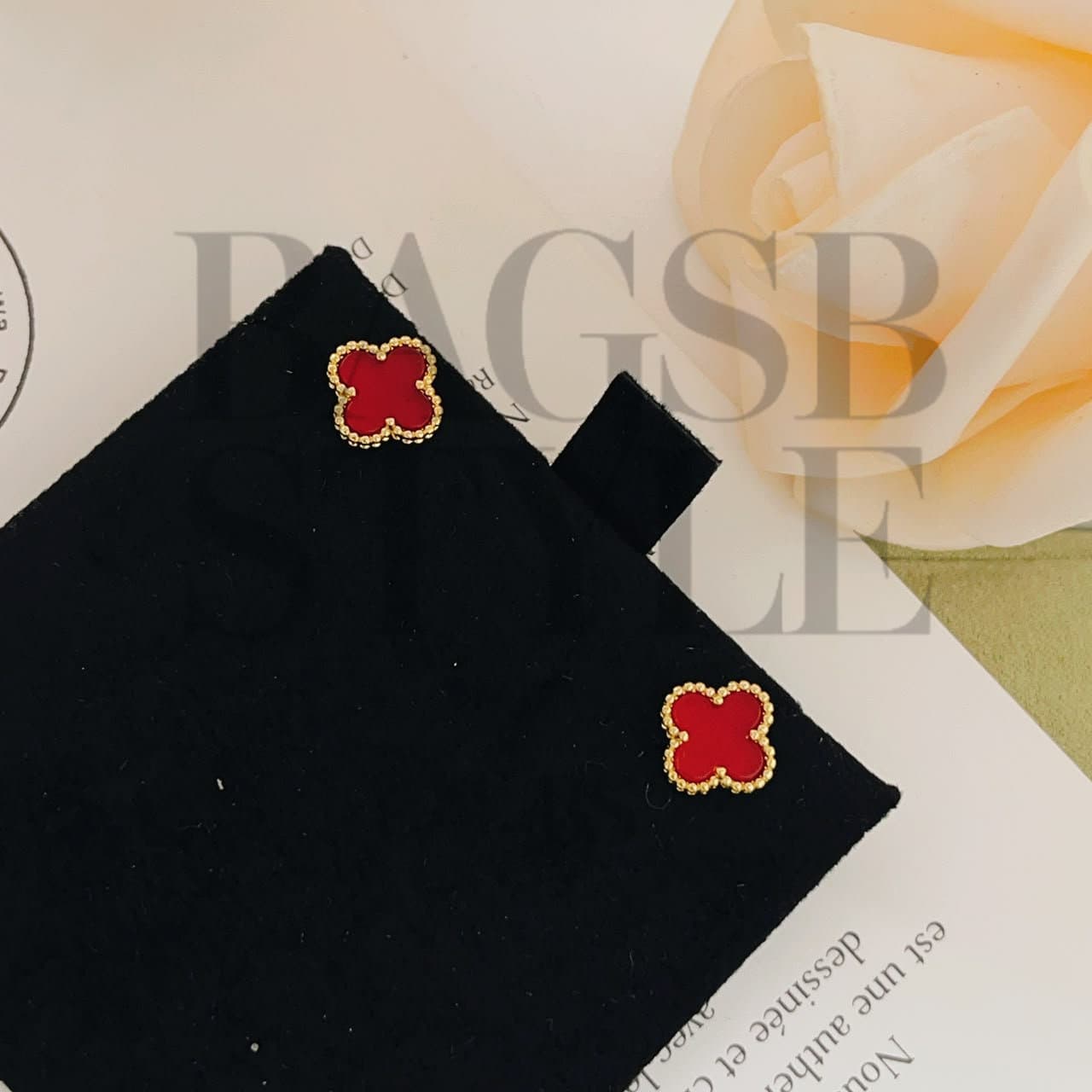 VAN CLEEF ARPELS SWEET ALHAMBRA EARRINGS YELLOW GOLD — Accessories