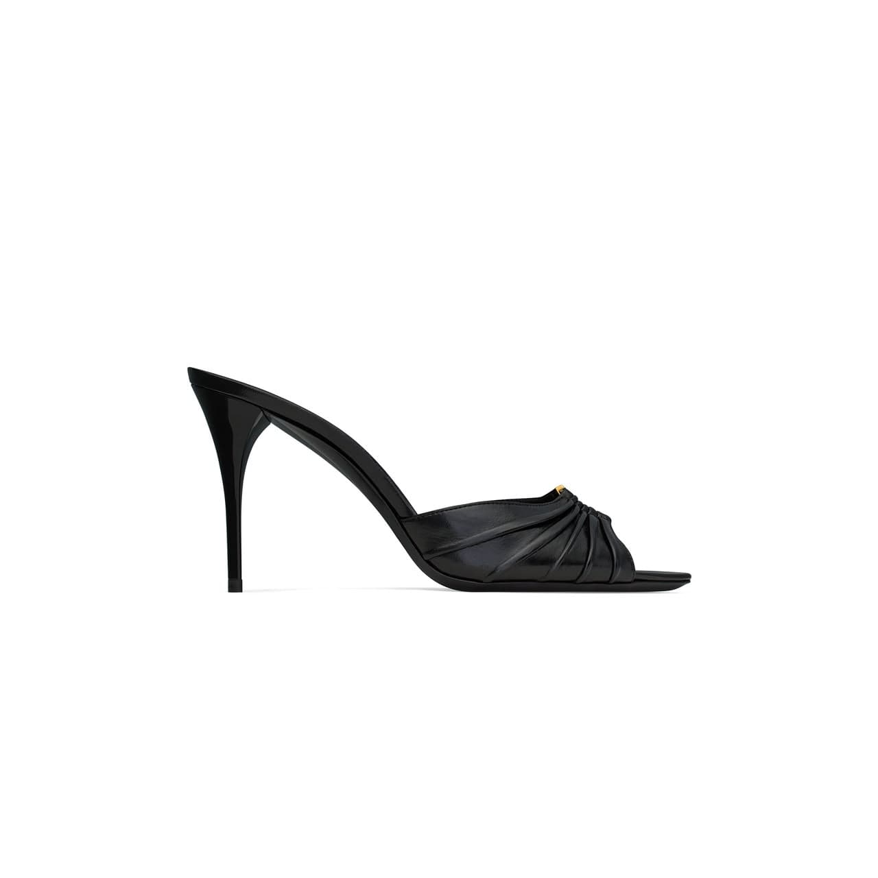 ysl Babylone Smooth Leather Mules