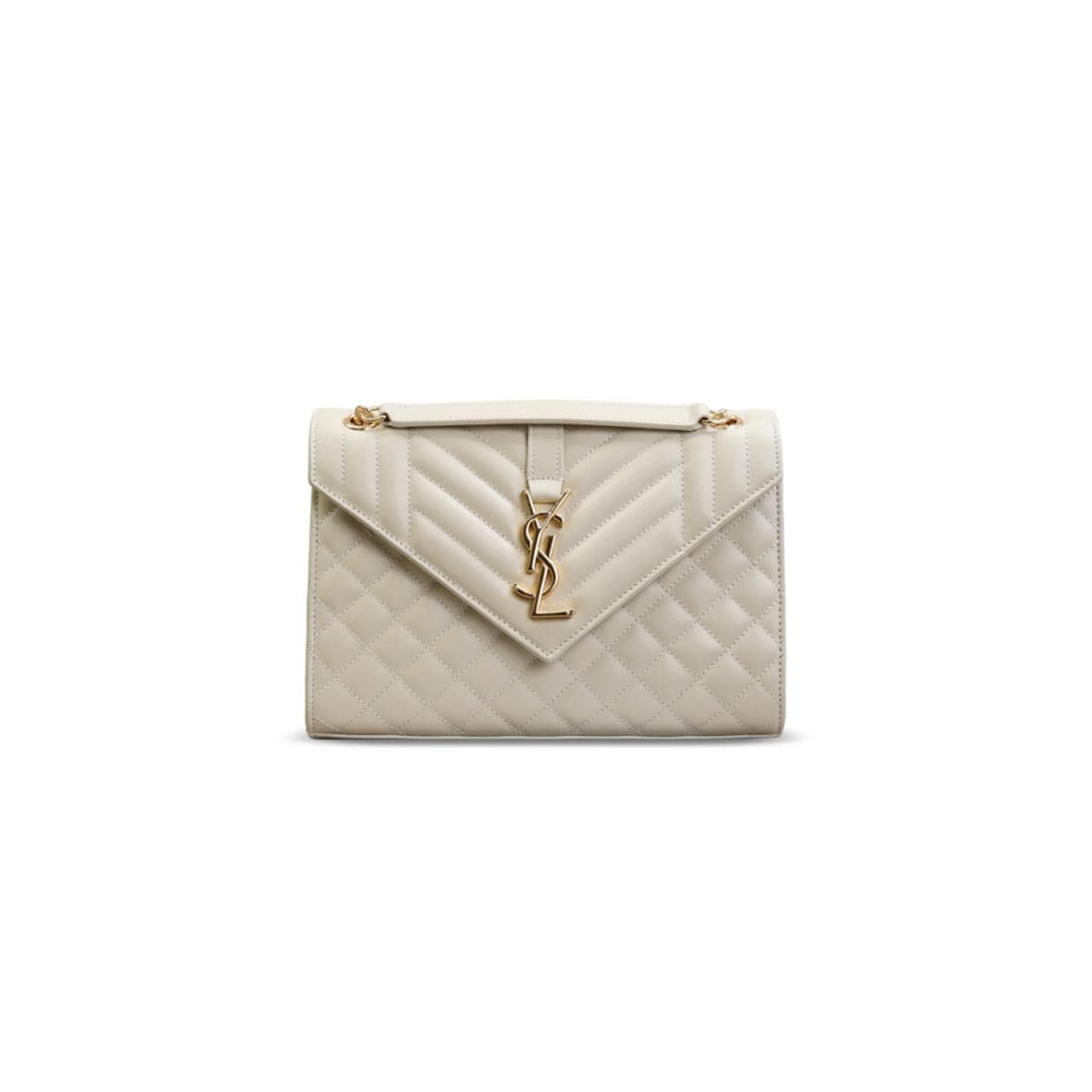 YSL ENVELOPE MEDIUM IN SMOOTH LEATHER 600185 (24*17.5*6cm) — Bags