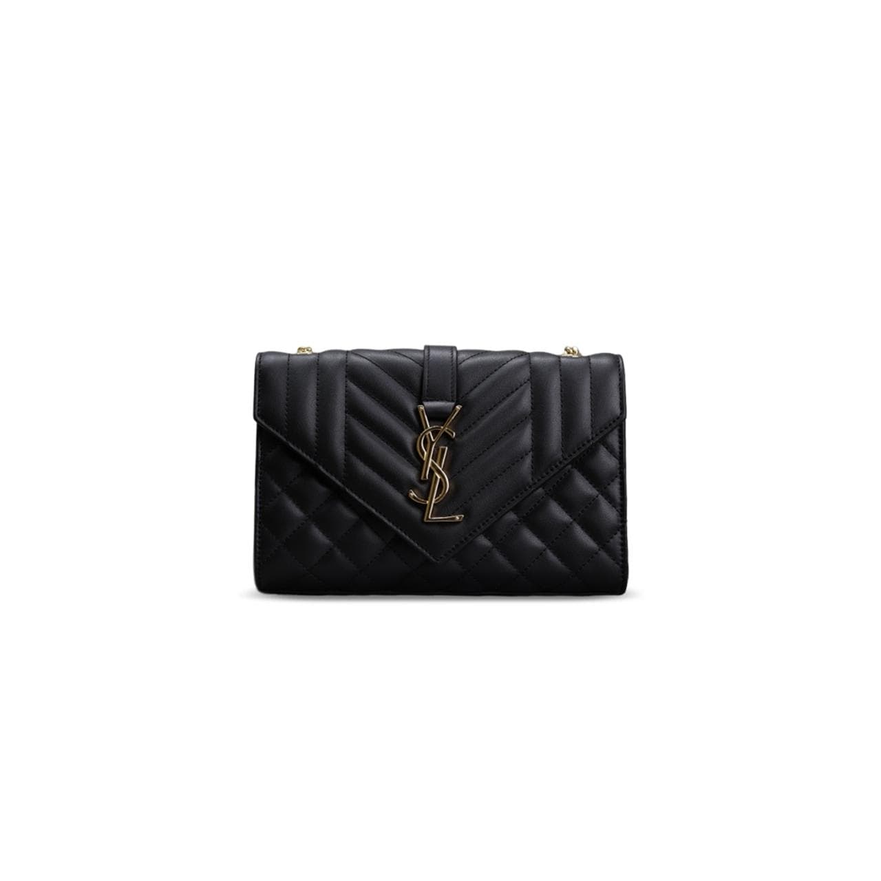 YSL ENVELOPE SMALL IN SMOOTH LEATHER 600195 (21*13*6cm) — Bags