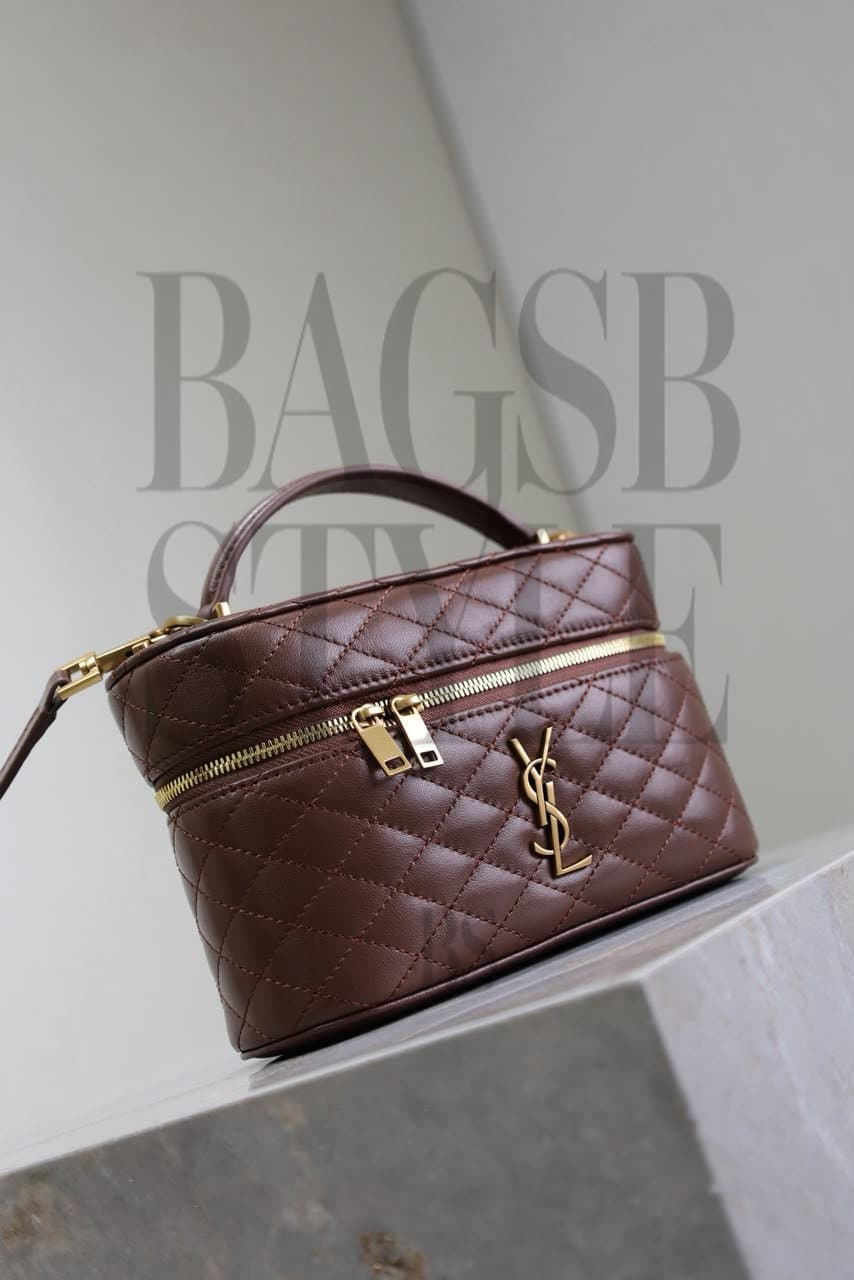 YSL GABY VANITY BAG IN LAMBSKIN 766731 (18*11*6.5cm) — Bags