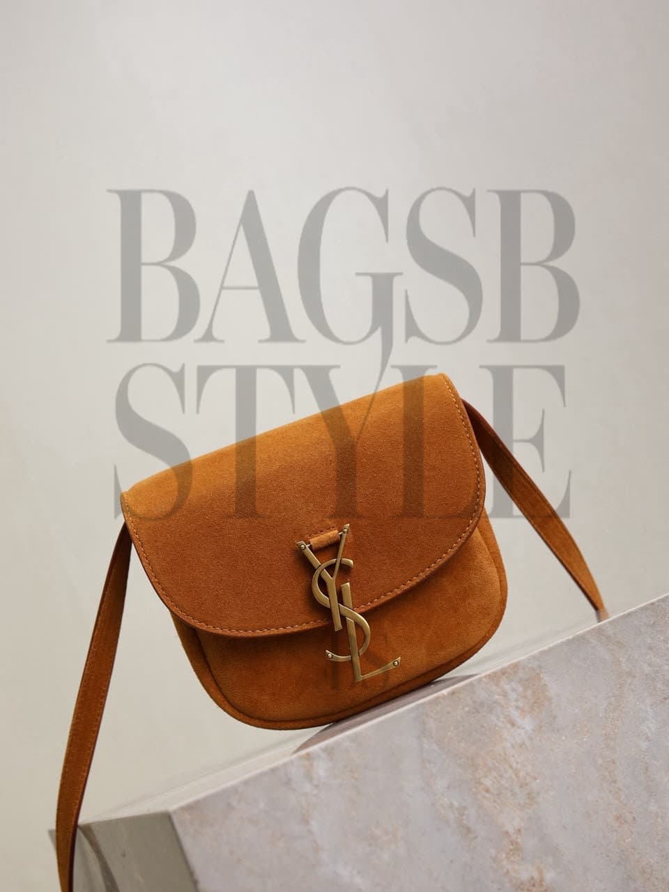 YSL KAIA SMALL SATCHEL IN SUEDE 6197401 (18*15.5*5.5cm) — Bags