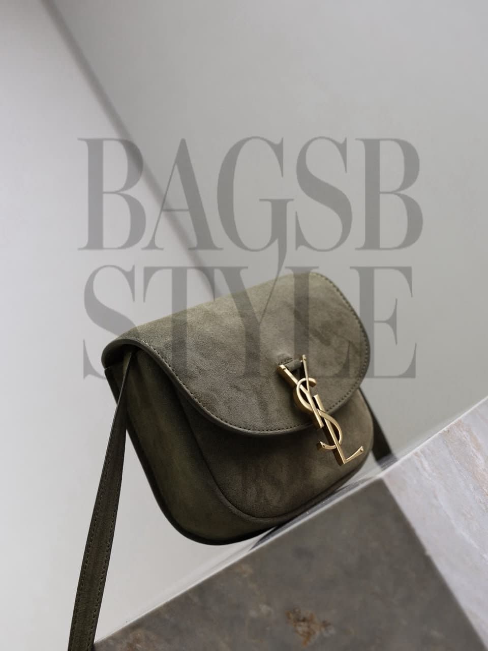 YSL KAIA SMALL SATCHEL IN SUEDE 6197401 (18*15.5*5.5cm) — Bags