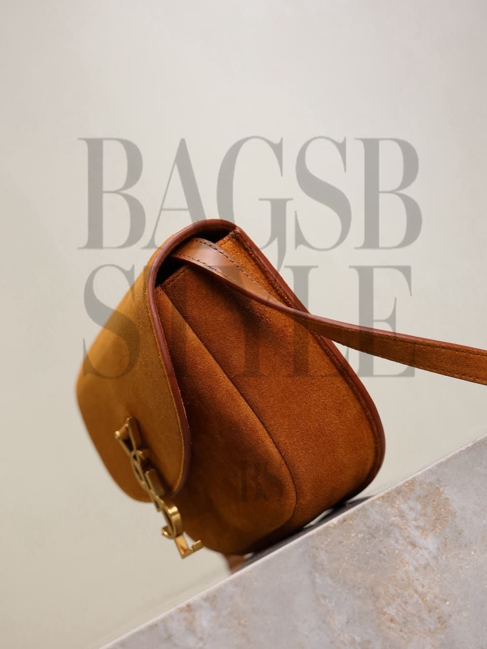 YSL KAIA SMALL SATCHEL IN SUEDE 6197401 (18*15.5*5.5cm) — Bags