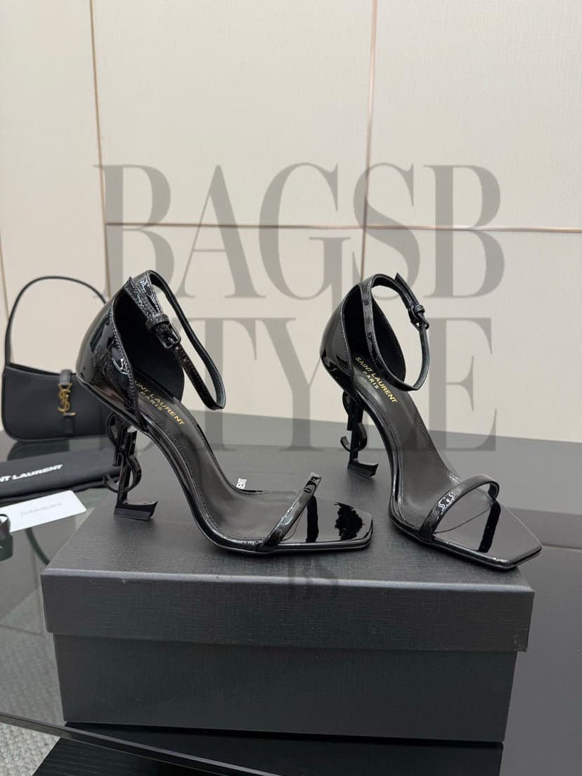 ysl Opyum Sandals Patent Leather