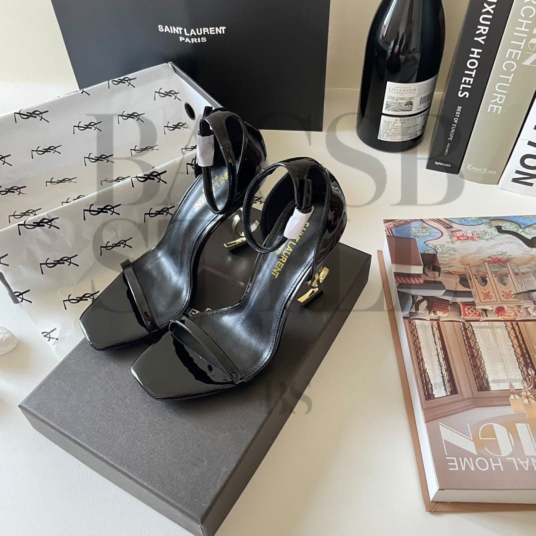 ysl Opyum Sandals Patent Leather