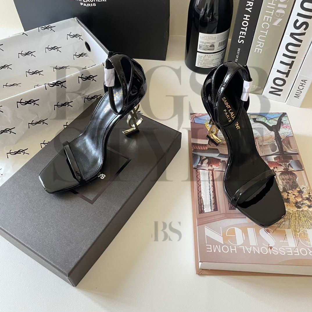 ysl Opyum Sandals Patent Leather