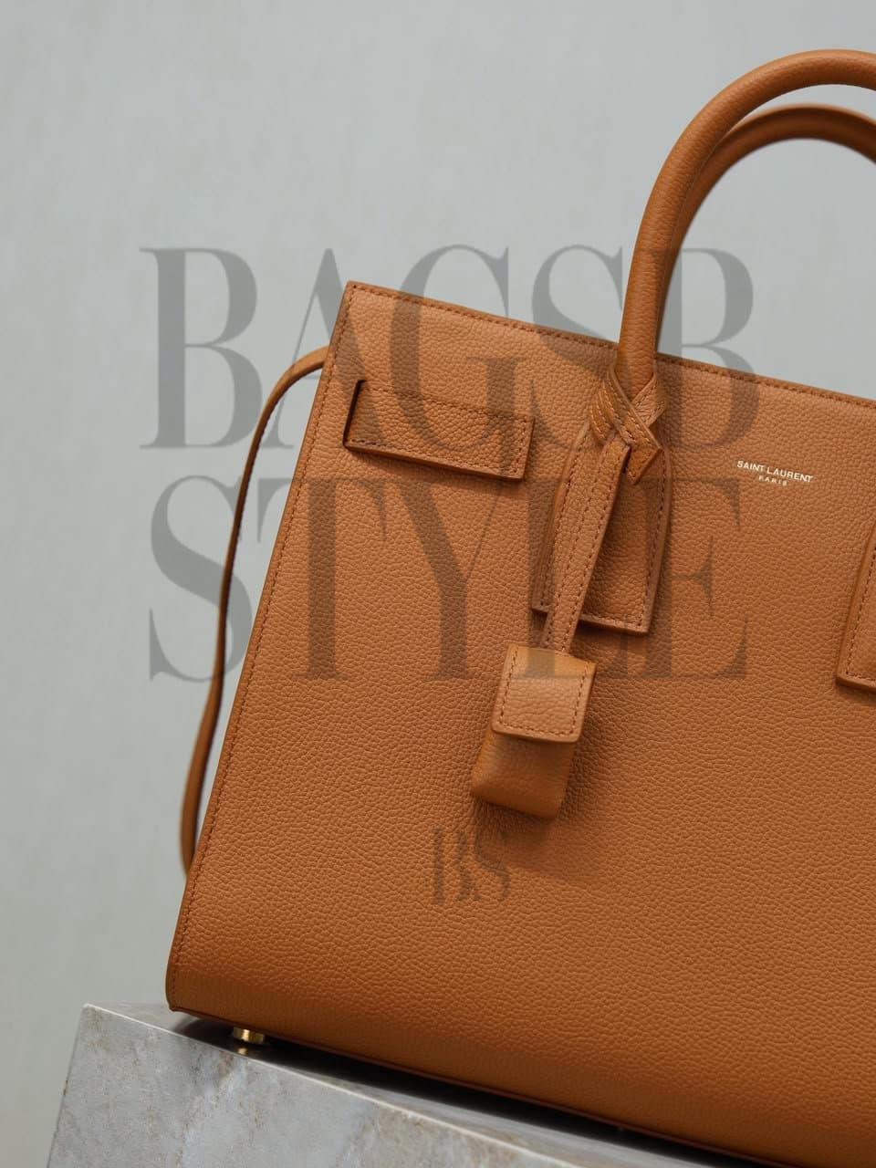 YSL SAC DE JOUR IN GRAINED LEATHER - SMALL 378299 (32*25.5*15.5cm) — Bags