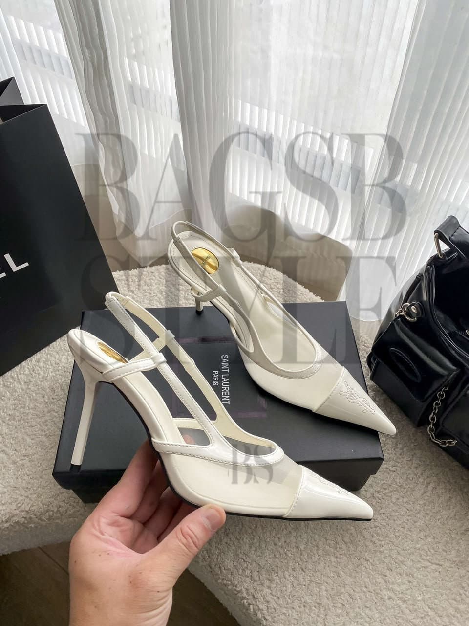 ysl Slingback Pumps Mesh