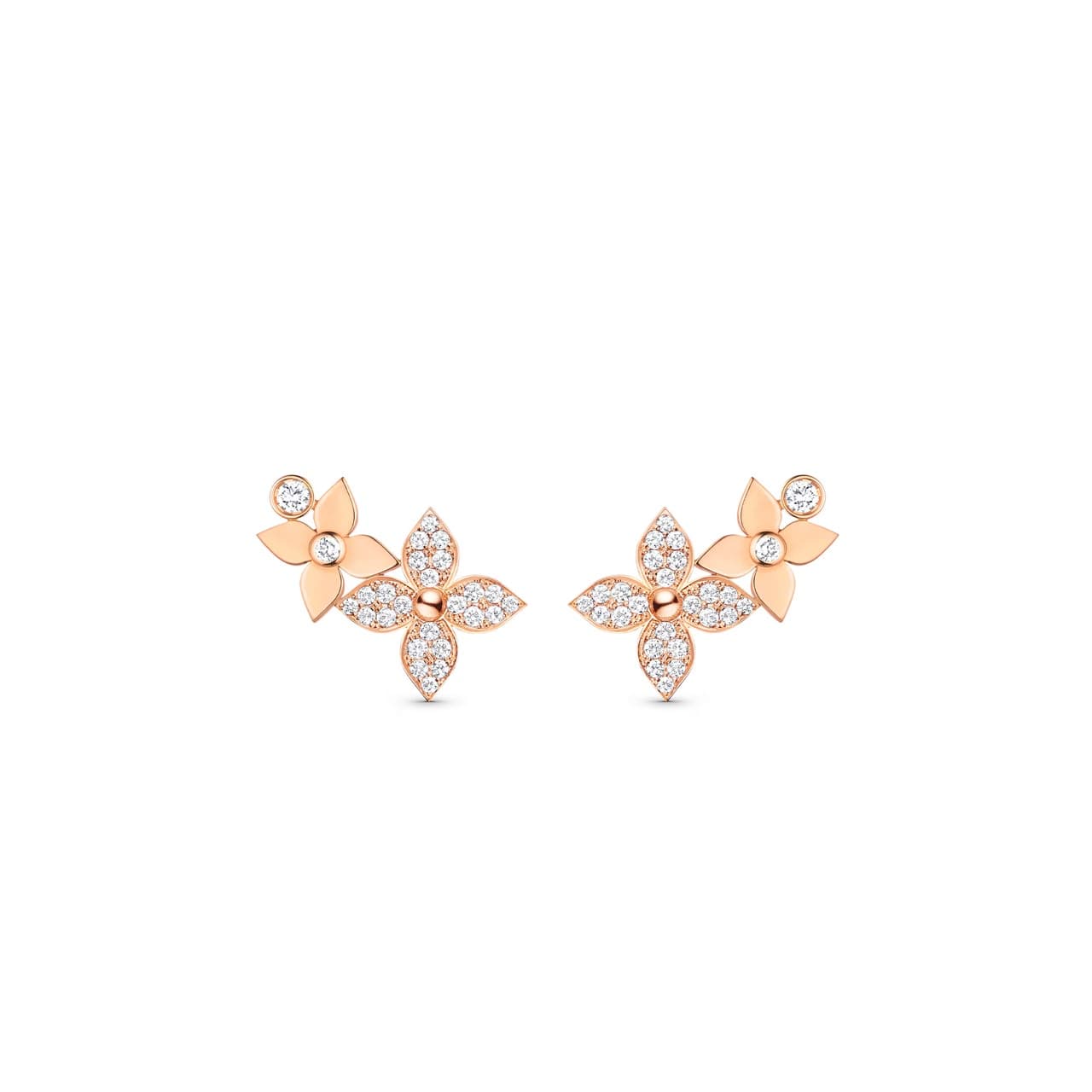 LOUIS VUITTON IDYLLE BLOSSOM EARRING, PINK GOLD AND DIAMONDS Q96945 — Accessories