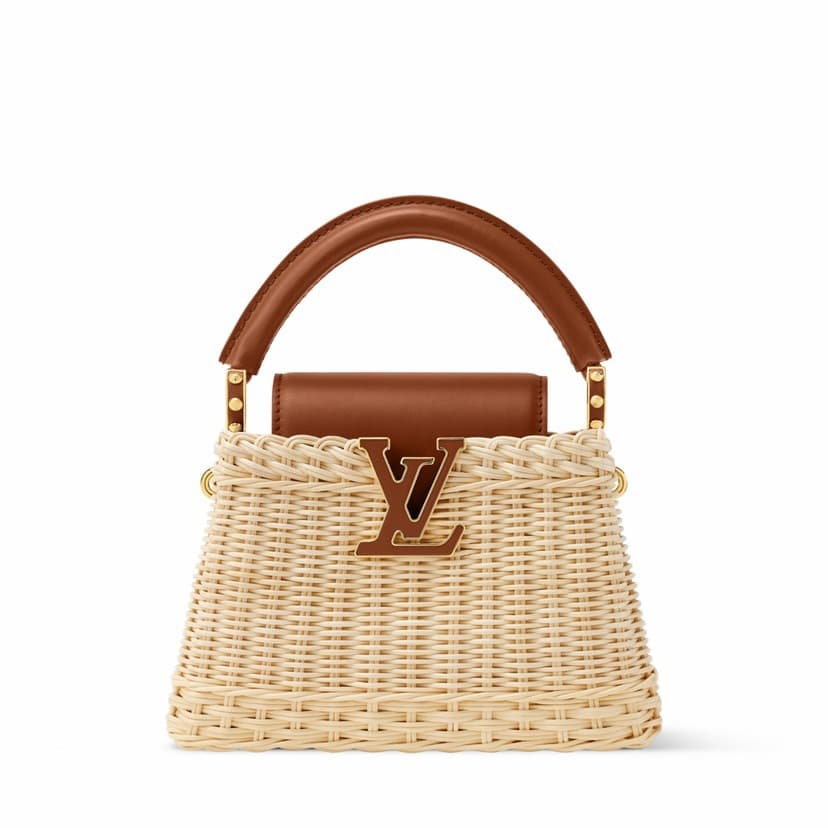 Luxury Mini Woven Picnic-Inspired Handbag (21cm) — Bags