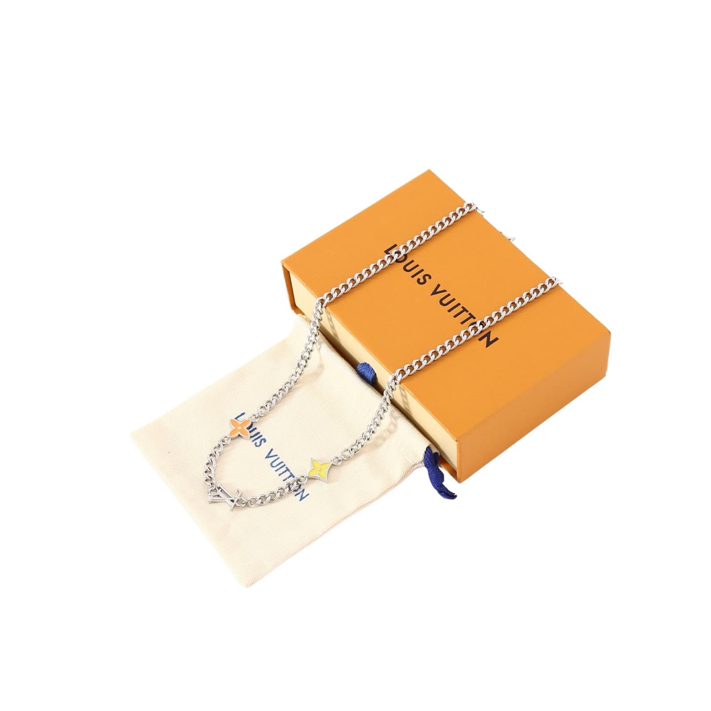 LV Floral Diamond Letter Choker Necklace – Luxury Vintage-Inspired Designer Jewelry — Accessories
