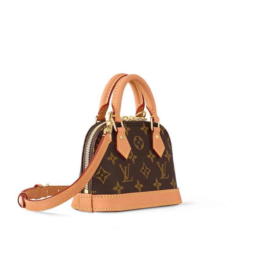 Nano Structured Monogram Top Handle Bag – 18cm — Bags