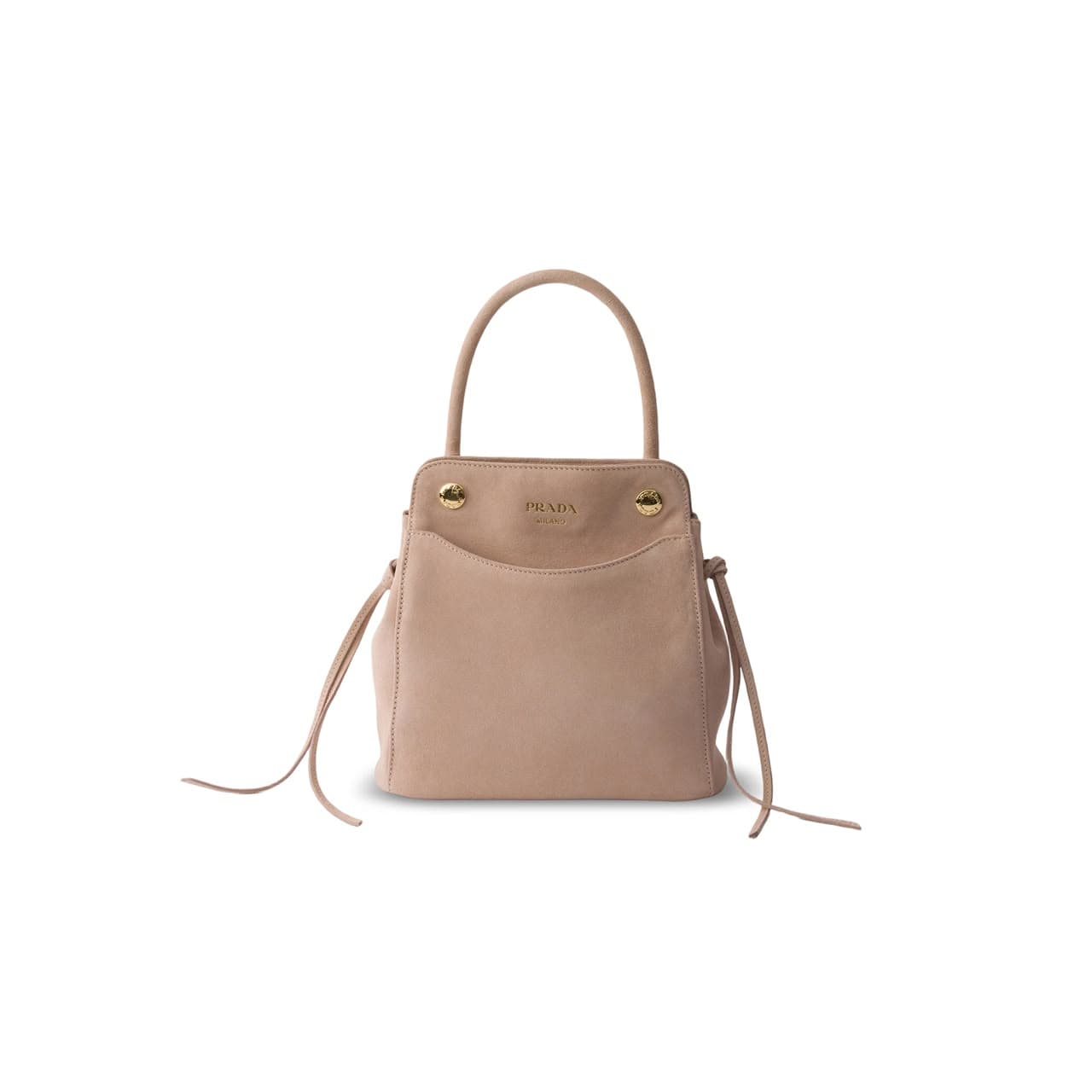 PRADA CARRY SUEDE MINI HANDBAG 1BA496 (21*19*7cm) — Bags