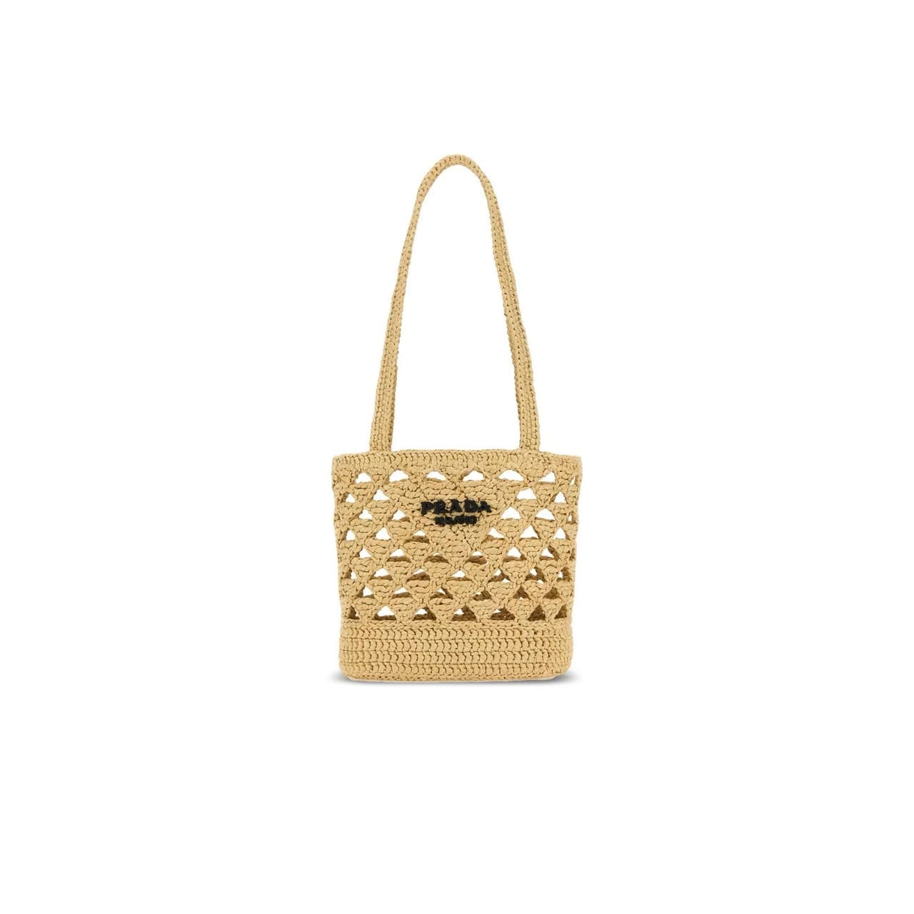 PRADA RAFFIA BAG 1BG494 (18 × 16.5 × 10 cm) — Bags
