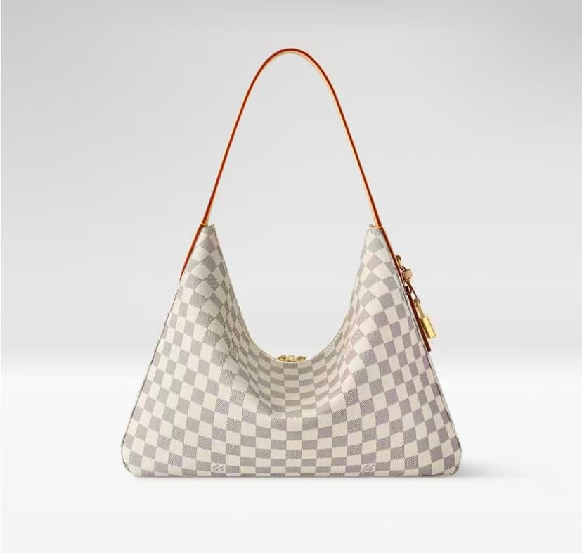 Slouchy MM Premium Checkered Tote Bag — Bags